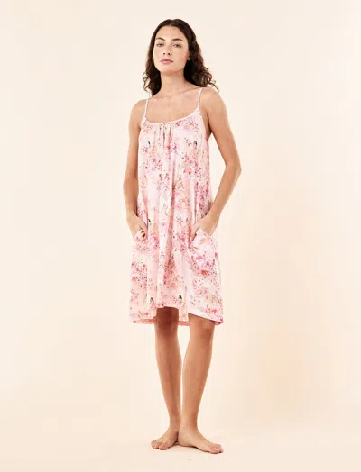 Papinelle Magnificent Mess Strappy Nightie In Pink