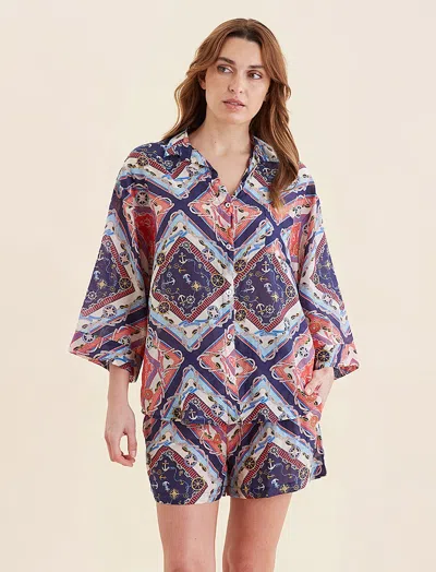 Papinelle Marine Boxer Pj Set In Neutral