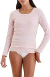 Papinelle Milla Ribbed Shelf Bra T-shirt In  Pink