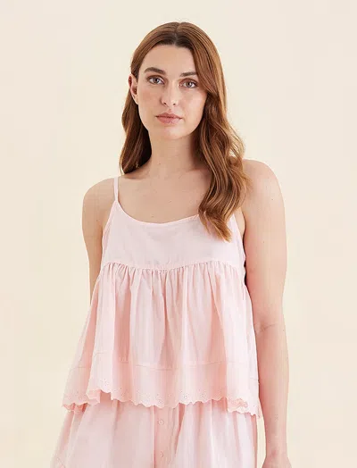 Papinelle Millie Broderie Cami In Pink