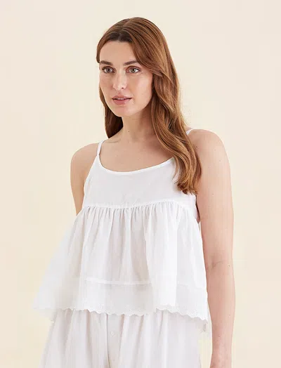 Papinelle Millie Broderie Cami In White