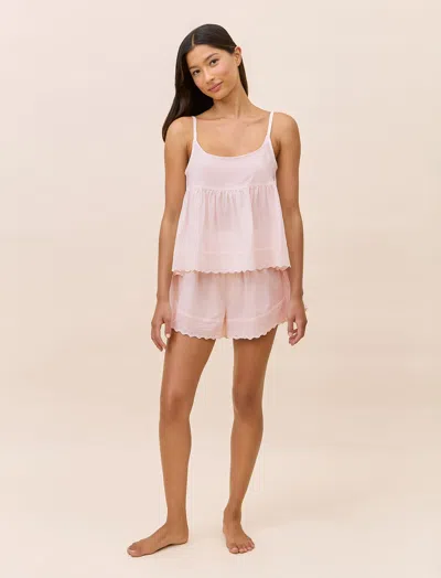 Papinelle Millie Broderie Pj Set In Pink