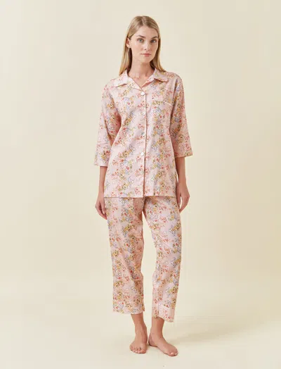 Papinelle Molly Crop Pj Set In Pink