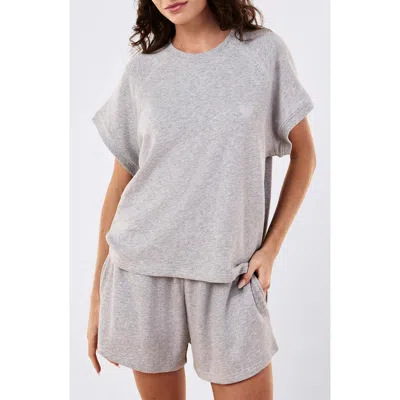 Papinelle Most Wanted Crewneck Short Sleeve Top In Gray