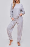 Papinelle Most Wanted Long Sleeve Cotton Blend Sweatshirt In Blue