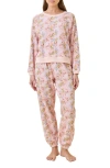 Papinelle Most Wanted Long Sleeve Pajama Top In Multi