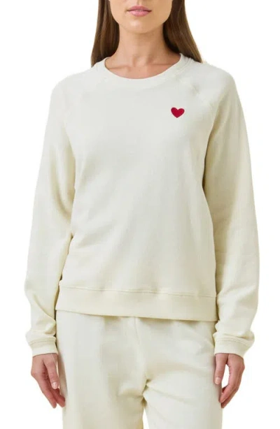Papinelle Most Wanted Pajama Sweatshirt In Soft Cream
