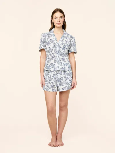 Papinelle Nostalgia Boxer Pj Set In Blue