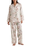 Papinelle Odette Cotton Sateen Pajamas In Sea Salt