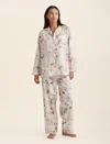 Papinelle Odette Cotton Sateen Pajamas In Sea Salt
