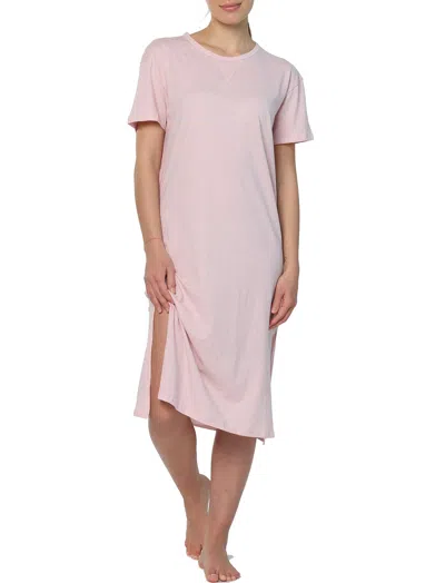 Papinelle Organic Cotton Knit Nightie In Dusty Pink