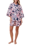 Papinelle Papillon Cotton & Silk Short Pajamas In Wild Rose