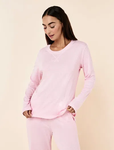 Papinelle Pia Super Luxe Long Sleeve Top In Pink
