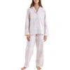 Papinelle Plaid Cotton Pajamas In Purple