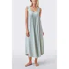 Papinelle Pleated Nightgown In Green