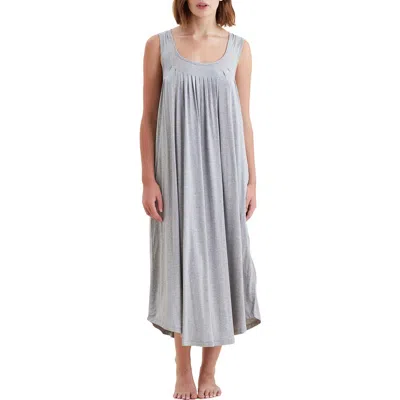 Papinelle Pleated Nightgown In Grey