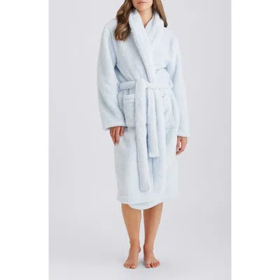 Papinelle Plush Mid Length Robe In Blue