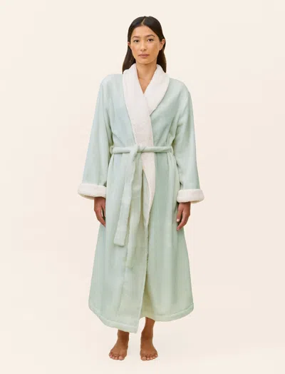 Papinelle Plush Sherpa Robe In Green