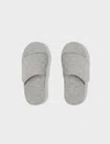 Papinelle Quilted Cotton Slides In Grey