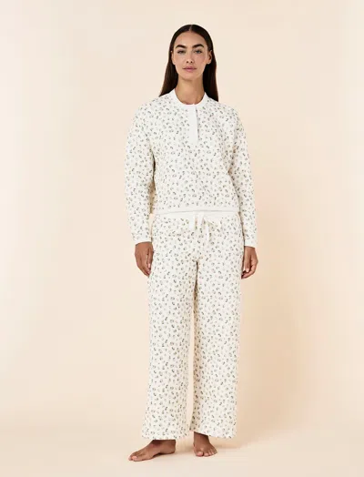 Papinelle Quilted Cotton Straight Leg Pant