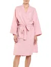 Papinelle Resort Linen Robe In Powder Pink