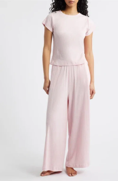 Papinelle Rib Cotton Pajamas In Pink