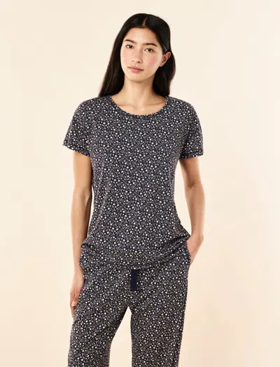 Papinelle Rosy Rosie Knit Tee In Deep Navy