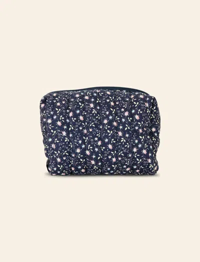 Papinelle Rosy Rosie Small Quilted Cos Bag In Deep Navy