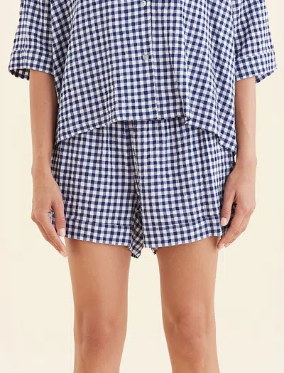 Papinelle Seersucker Boxer Short In Blue