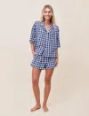 PAPINELLE SEERSUCKER GINGHAM BOXER PJ SET