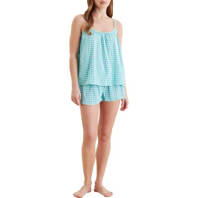 Papinelle Seersucker Gingham Short Pajamas