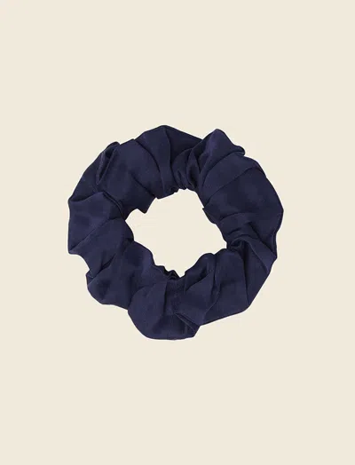 Papinelle Silk Scrunchie In Blue