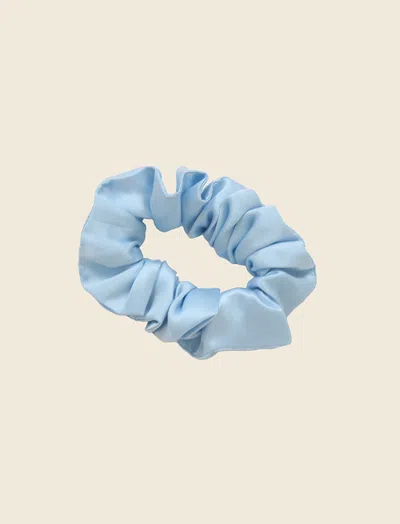 Papinelle Silk Scrunchie In Blue