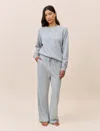 Papinelle So Soft Fleecy Pullover & Loungepant In Gray