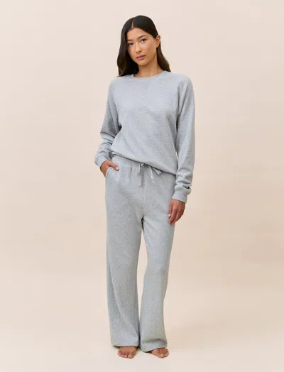 Papinelle So Soft Fleecy Pullover & Loungepant In Gray