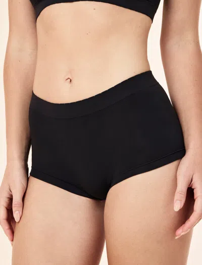 Papinelle Sofia Seamless Boyshort Knicker In Black