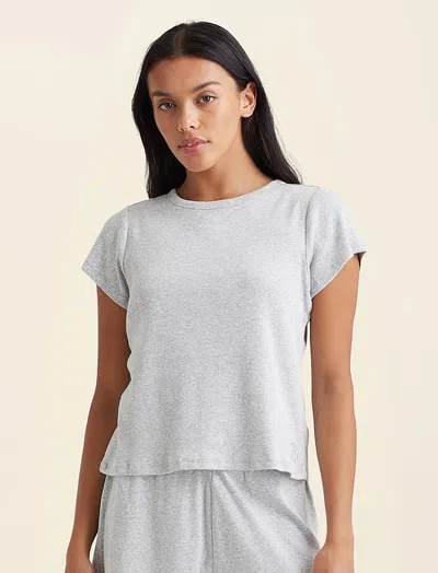 Papinelle Soft Baby Rib Tee In Gray