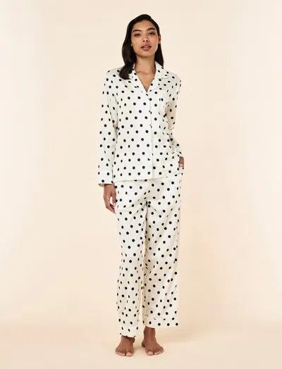 Papinelle Soft Cotton Spot Full Length Pj Set