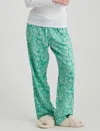 Papinelle Sophia Paisley Print Brushed Jersey Pajamas In Spearmint
