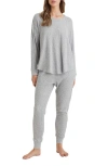 Papinelle Supersoft Waffle Knit Pajamas In Grey