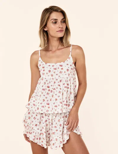 Papinelle Swiss Dot Cotton Short Pajamas In Neutral