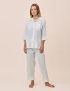 Papinelle Swiss Dot Crop Pajamas In White