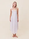Papinelle Swiss Dot Lace Trim Cotton Nightgown In Strawberry Ice Ditsy