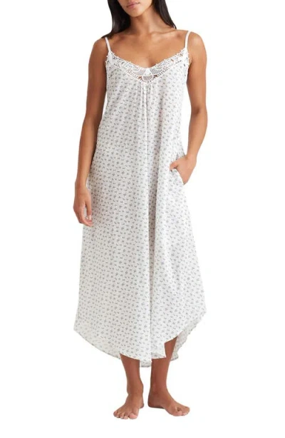 Papinelle Swiss Dot Lace Trim Nightgown