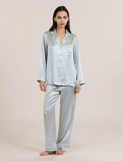 Papinelle Sylvie Silk Piped Full Length Pj