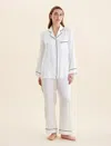 Papinelle Silk Pajamas In Ivory