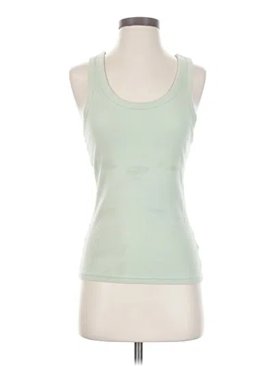 Pre-owned Papinelle Tank Top Green Halter Neckline Tops