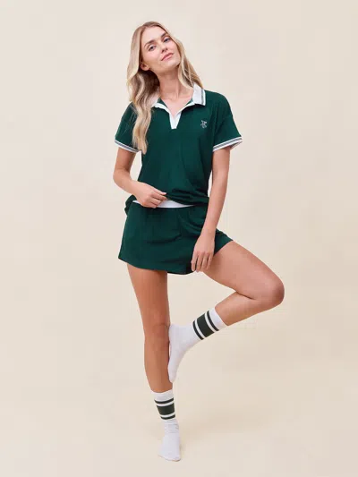 Papinelle Tennis Terry Boxer Pj Set In Emerald