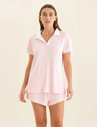 Papinelle Tennis Terry Boxer Pj Set In  Pink
