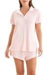 PAPINELLE PAPINELLE TENNIS TERRY CLOTH SHORT PAJAMAS